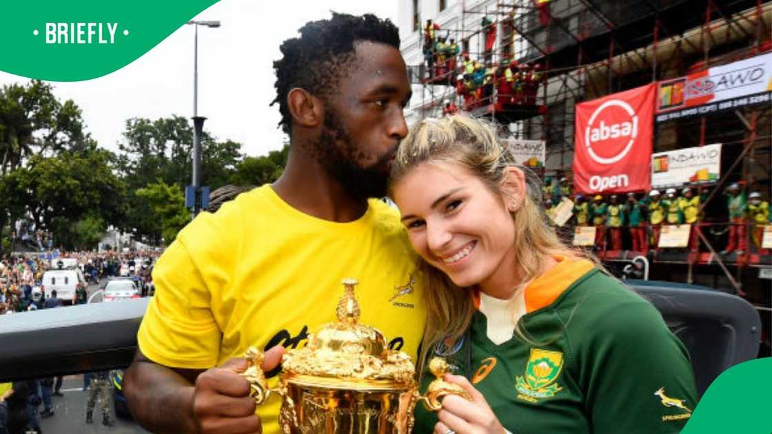 Siya and Rachel Kolisi have been together since 2012.