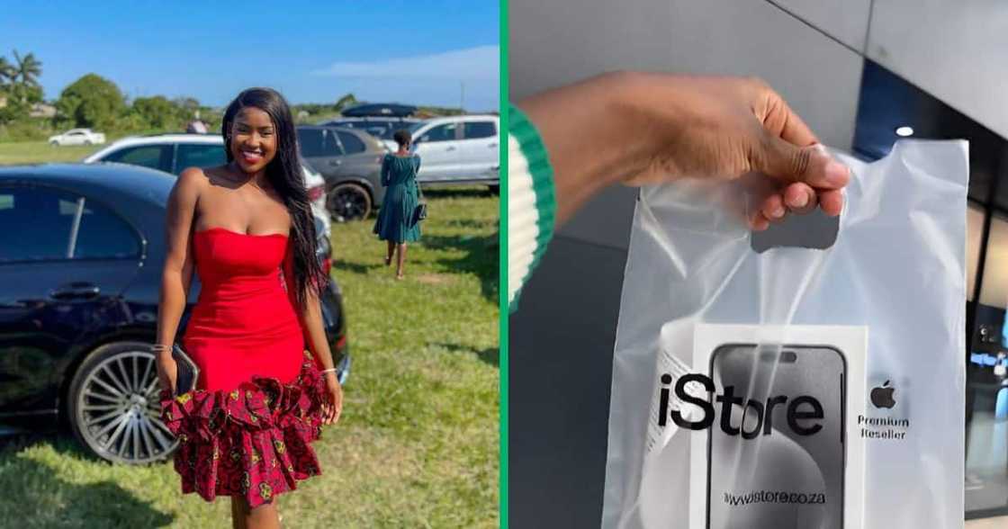 An unemployed woman Lerato Nxumalo purchased a brand new iPhone 15 Pro Max worth over R31K An unemployed woman Lerato Nxumalo purchased a brand new iPhone 15 Pro Max worth over R31K