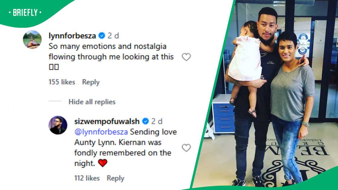 Lynn Forbes reacts to Sizwe Mpofu-Walsh