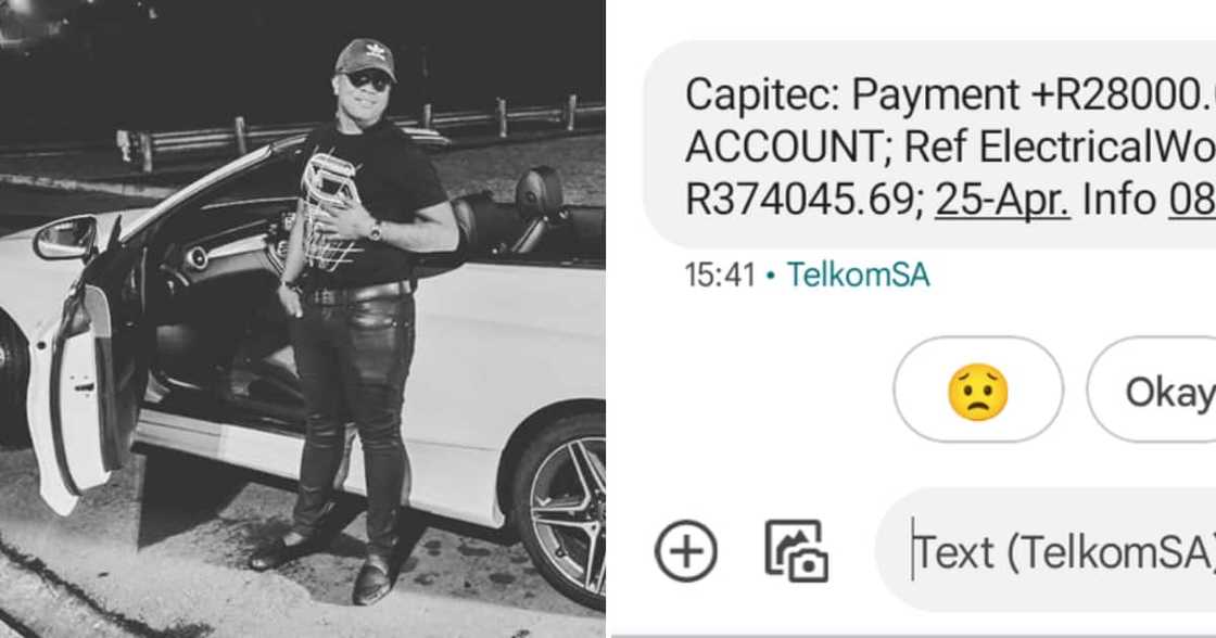 Twitter user @Yanga_Co was not afraid to flaunt his bank balance Twitter user @Yanga_Co was not afraid to flaunt his bank balance