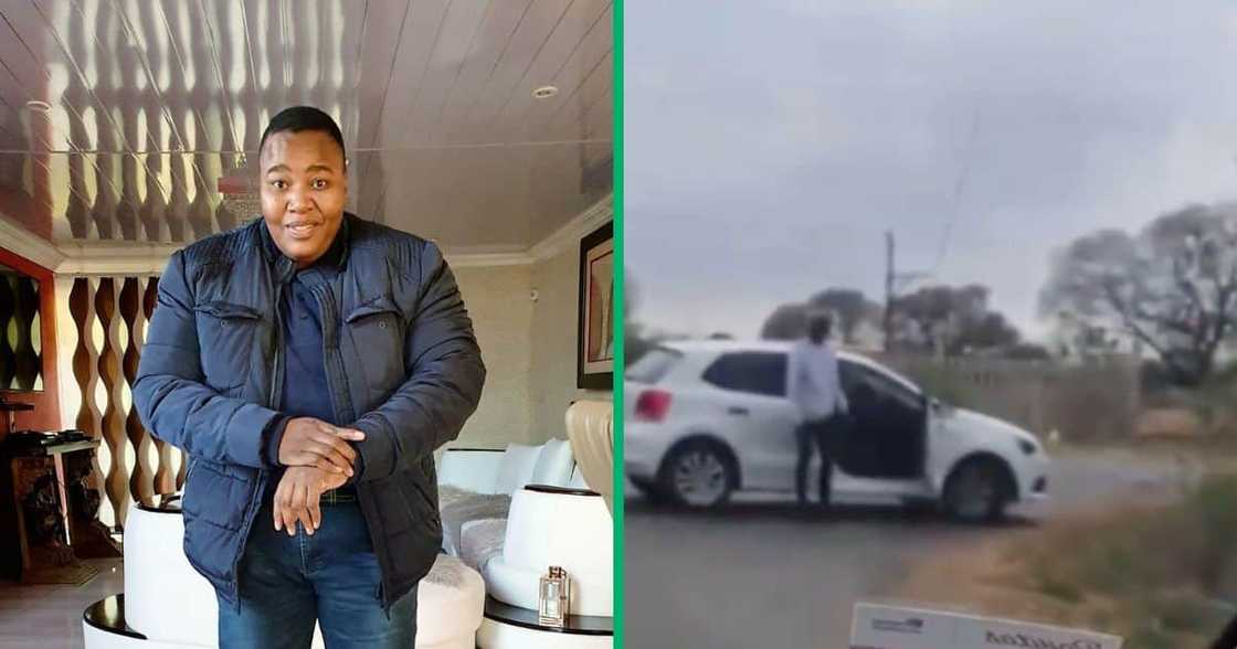 A woman from Pretoria saved the life of a man who was being highjacked. A woman from Pretoria saved the life of a man who was being highjacked.