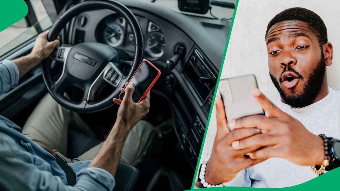 Footage captures ignoring road while texting and driving Footage captures ignoring road while texting and driving