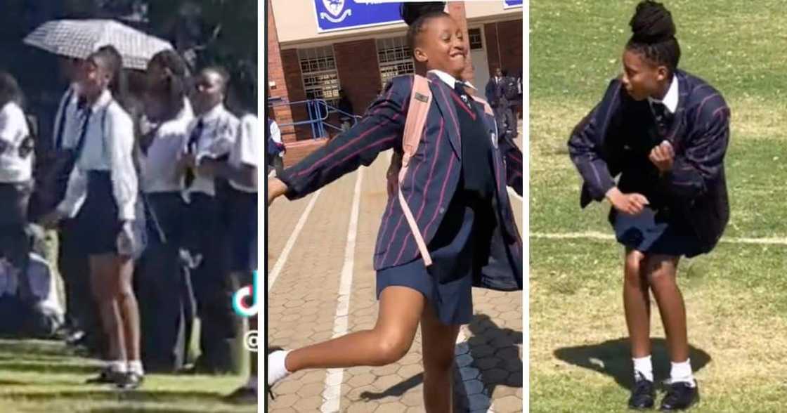 Tshiamo Maretela trends for not giving up on trying to master the amapiano dance challenge.