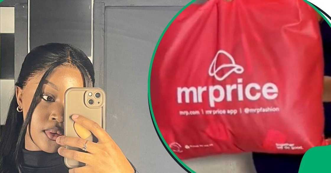 Woman shows off Mr Price sneakers