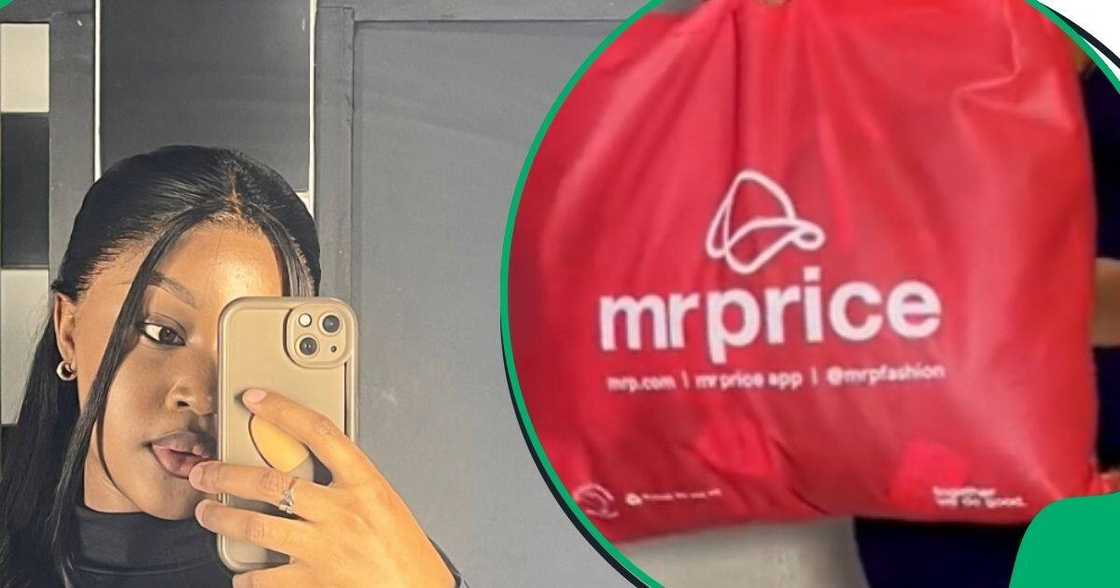 Woman shows off Mr Price sneakers Woman shows off Mr Price sneakers