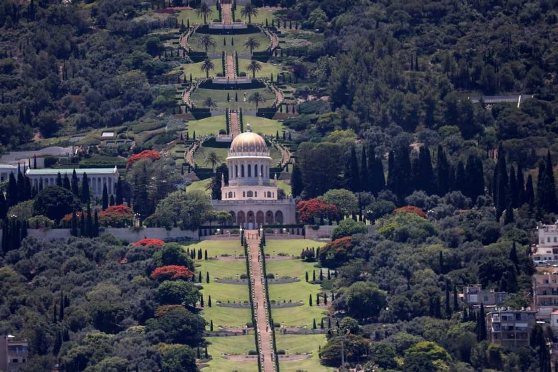 Bahai faith's temple on Mount Carmel in the northern Israeli port city of Haifa Bahai faith's temple on Mount Carmel in the northern Israeli port city of Haifa