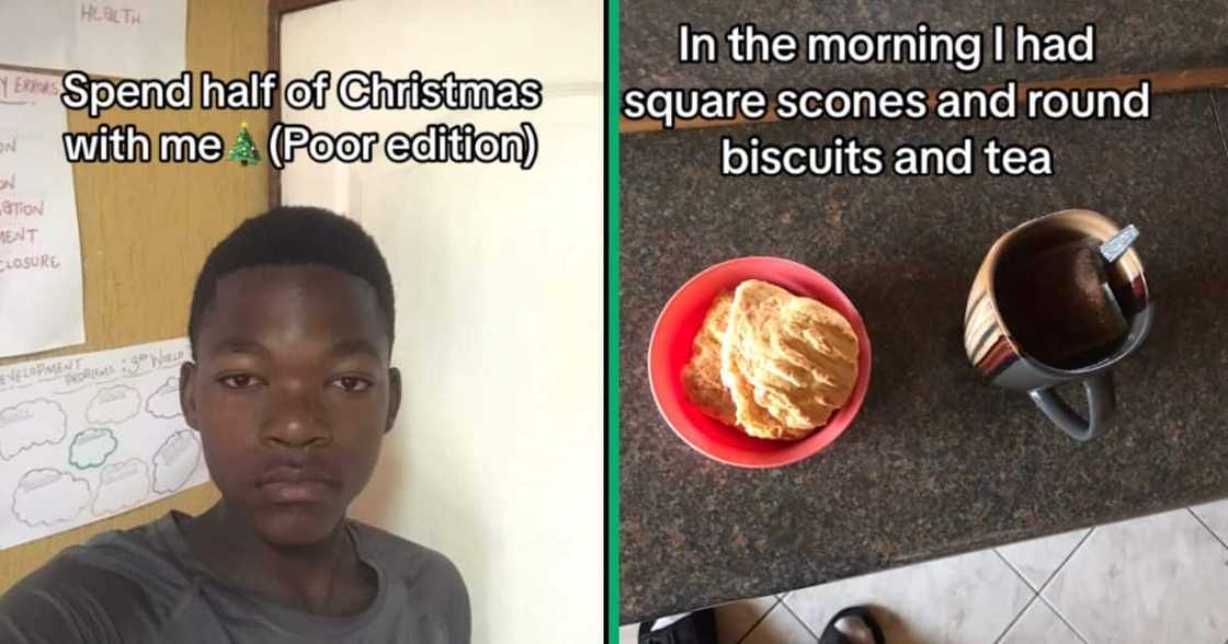 Young man shared poor Christmas edition TikTok photo post Young man shared poor Christmas edition TikTok photo post