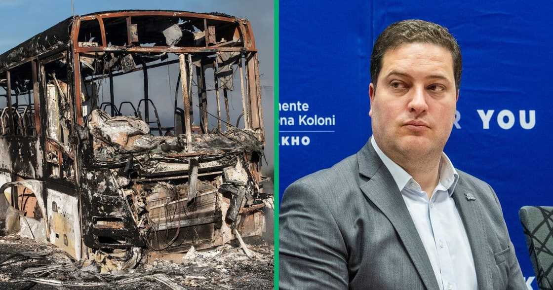 A burnt out bus and Healthnet taxi on the N2 near Langa on August 03, 2023 in Cape Town, South Africa. Commuters were left stranded after taxi operators went on strike A burnt out bus and Healthnet taxi on the N2 near Langa on August 03, 2023 in Cape Town, South Africa. Commuters were left stranded after taxi operators went on strike