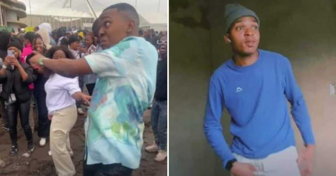 Man slays Mnike dance challenge. Man slays Mnike dance challenge.