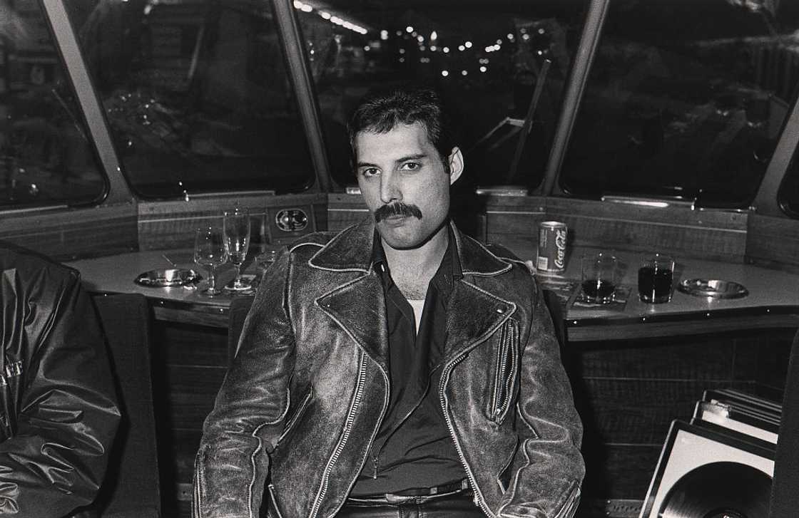 Freddie Mercury of Queen at Groenoordhal, Leiden, 25 April 1982.