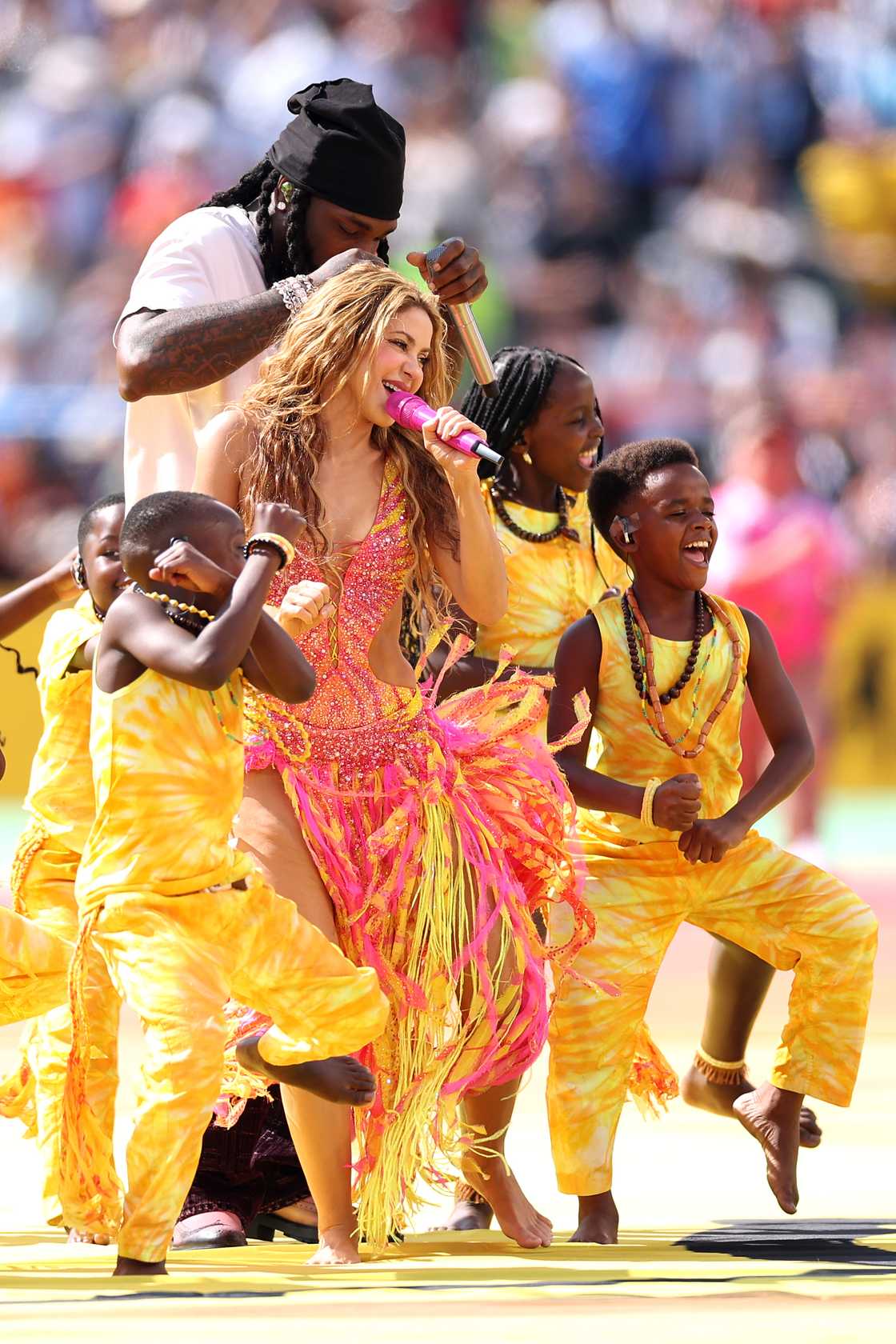 Shakira, Burna Boy and the Ghetto Kids at FIFA Shakira, Burna Boy and the Ghetto Kids at FIFA