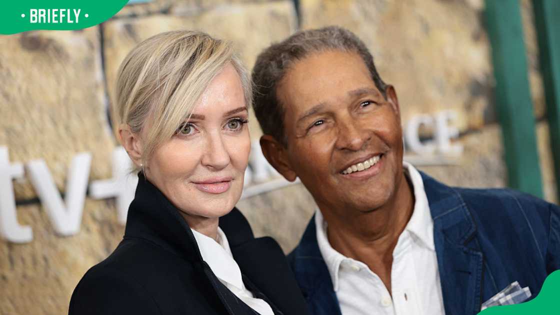 Bryant Gumbel and Hilary Gumbel during the 2025 premiere of Fountain of Youth