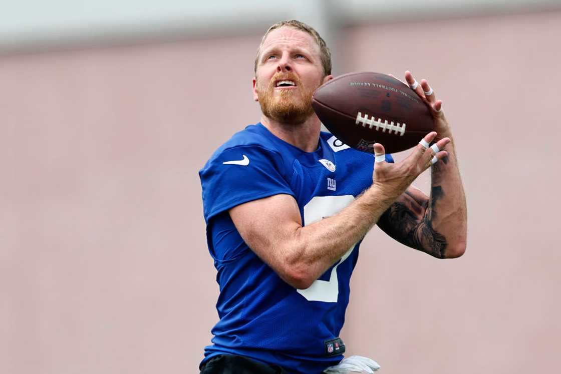 Cole Beasley in East Rutherford, New Jersey.