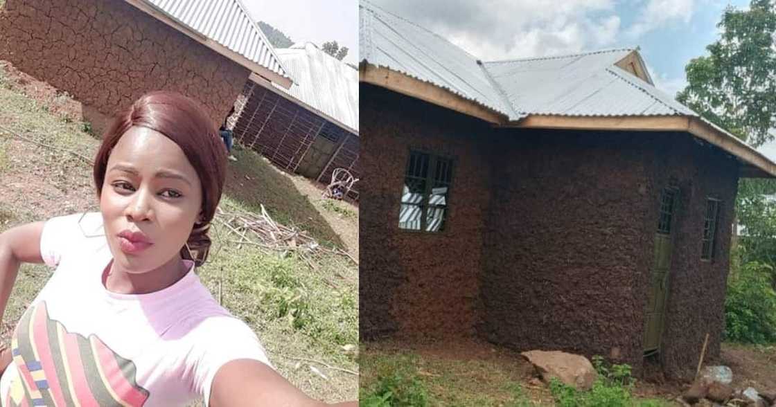 Kenyans celebrate kind lady who built her mother simple house: "It cost me 130k" Kenyans celebrate kind lady who built her mother simple house: "It cost me 130k"