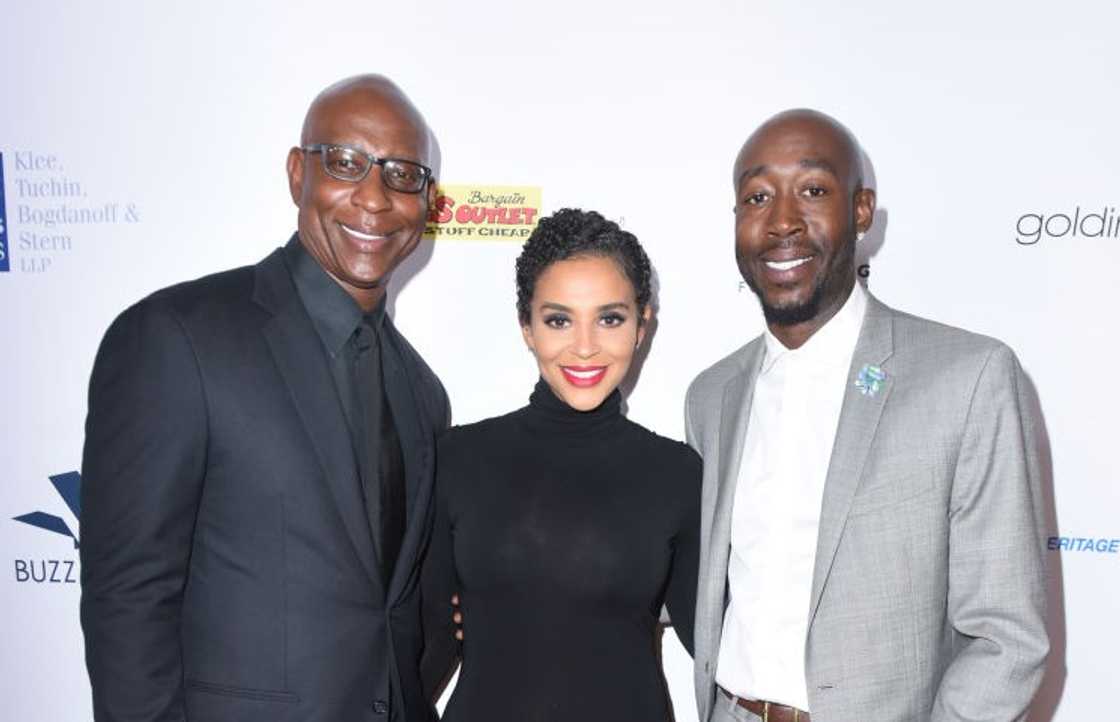 Eric Dickerson, Erica Dickerson and Freddie Gibbs Eric Dickerson, Erica Dickerson and Freddie Gibbs