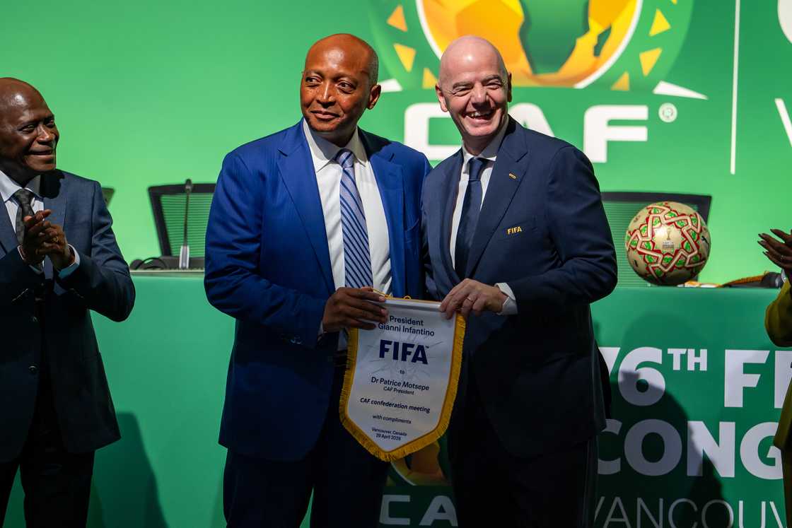 CAF, Patrice Motsepe, FIFA, Gianni Infantino CAF, Patrice Motsepe, FIFA, Gianni Infantino