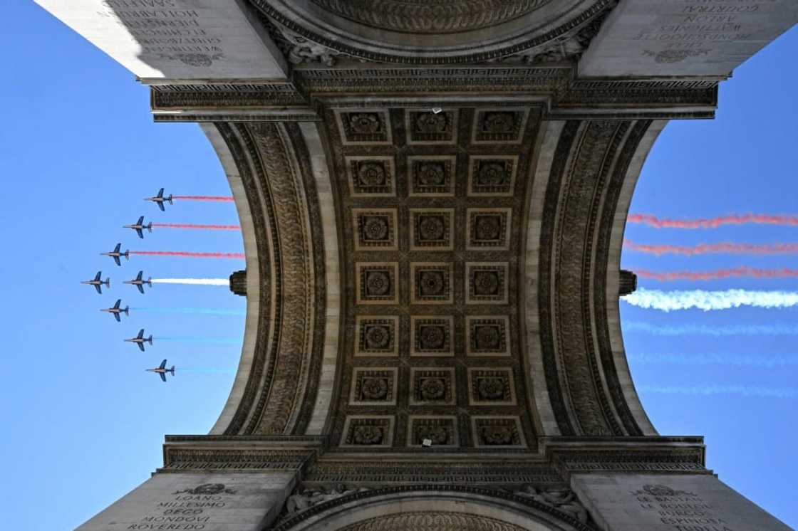 Patrouille de France squadron jets rehearse for the big day Patrouille de France squadron jets rehearse for the big day