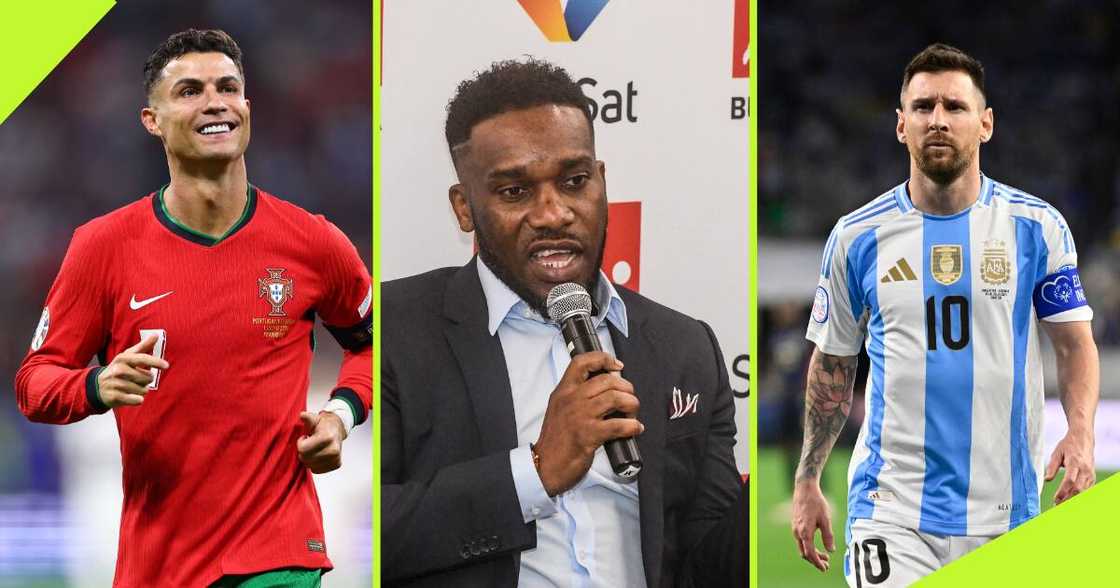 Jay Jay Okocha previously weighed in on the Cristiano Ronaldo vs Lionel Messi debate. Jay Jay Okocha previously weighed in on the Cristiano Ronaldo vs Lionel Messi debate.