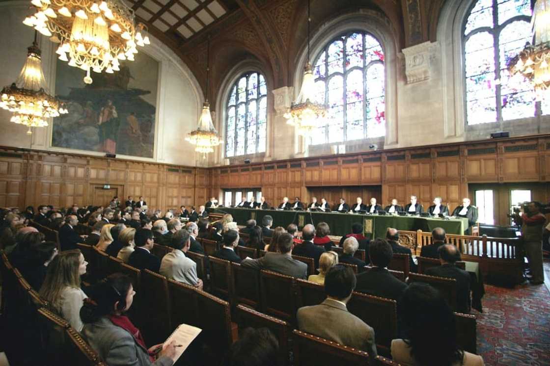 A public hearing in 2006 at the International Court of Justice (ICJ) in The Hague, where Iran will argue its case that billions of dollars in US assets should be unfrozen A public hearing in 2006 at the International Court of Justice (ICJ) in The Hague, where Iran will argue its case that billions of dollars in US assets should be unfrozen