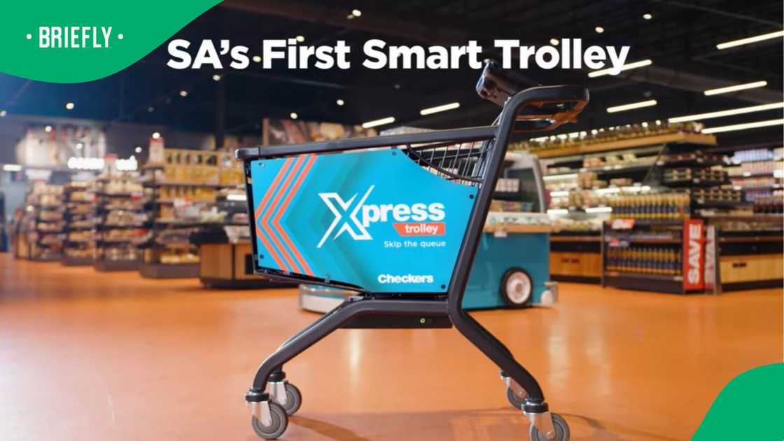 Checkers launched South Africa's first smart trolley. Checkers launched South Africa's first smart trolley.