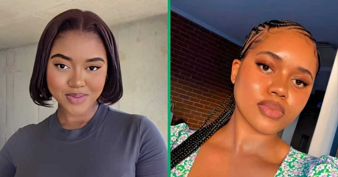 A TikTok video shows a woman plugging Mzansi with Shein's massive skincare product sales.