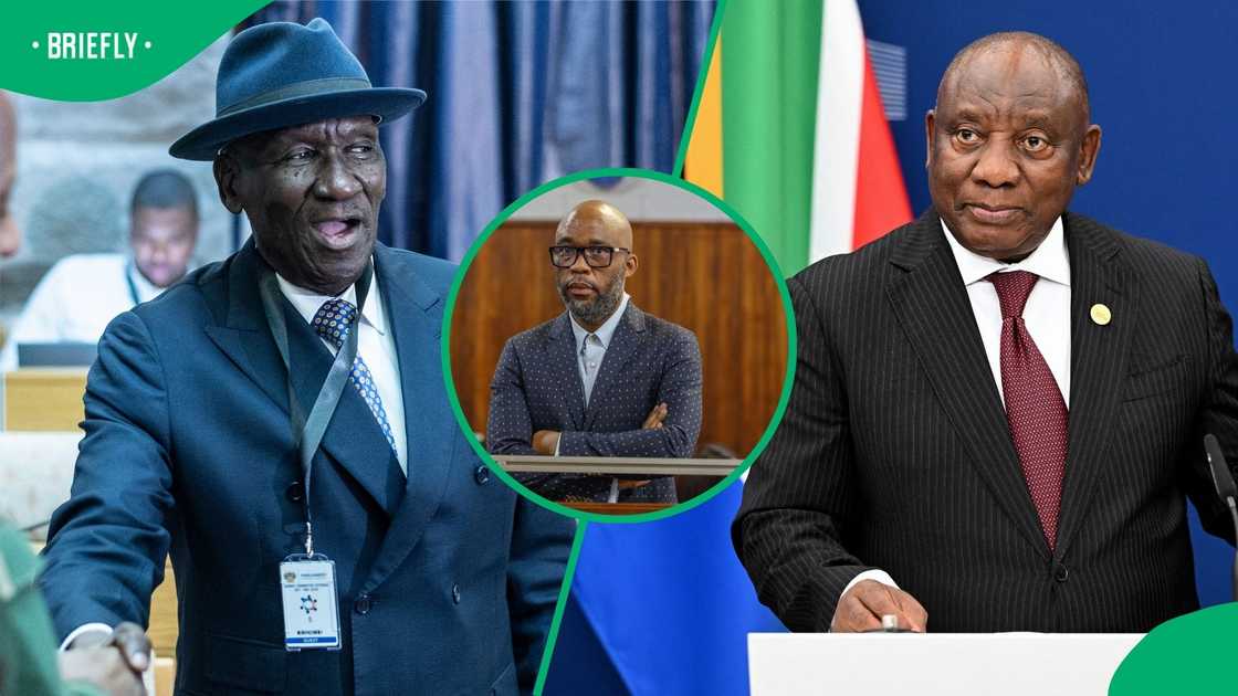 Bheki Cele said President Cyril Ramaphosa has a picture with Bheki Cele Bheki Cele said President Cyril Ramaphosa has a picture with Bheki Cele
