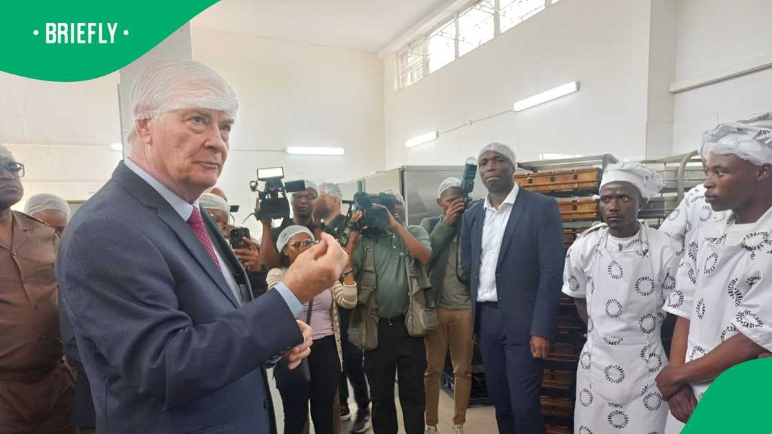 Minister of Correctional Services Pieter Groenewald launched a new bakery at the Westville Prison