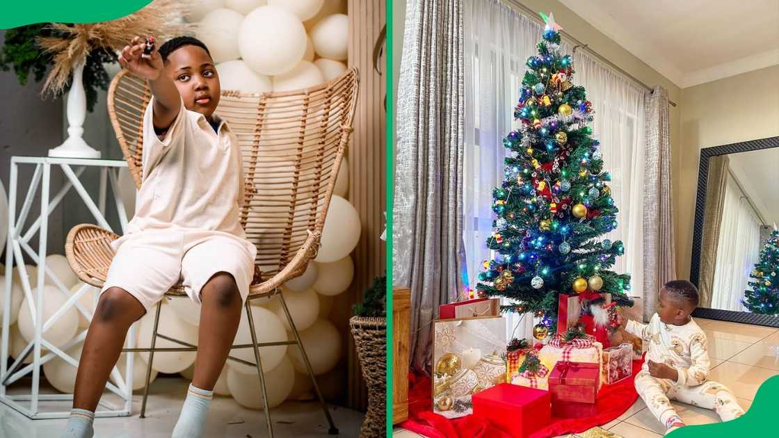 Thembi Seete’s son Dakalo.