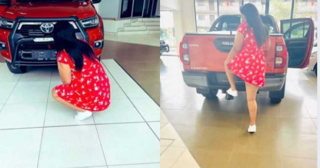 Eish: Girl Flexes Her New Whip on Twitter, Gets Hijacked on Same Day