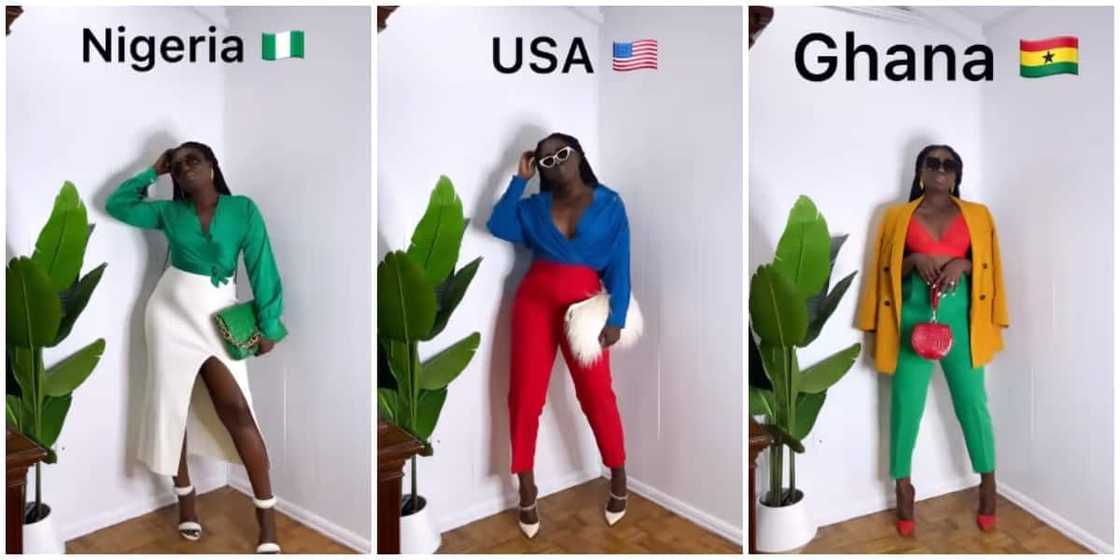 Photos of Prisca in different looks. Photos of Prisca in different looks.