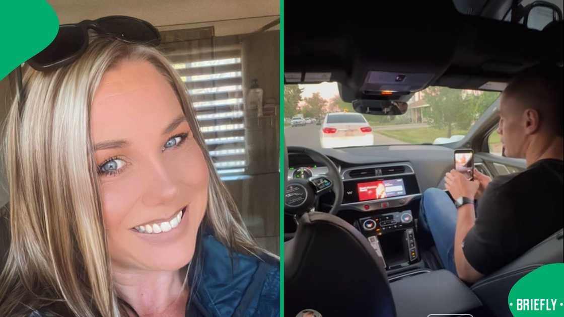 The car safely navigated the streets and instructed the passengers to fasten their seatbelts by making a loud peeping sound