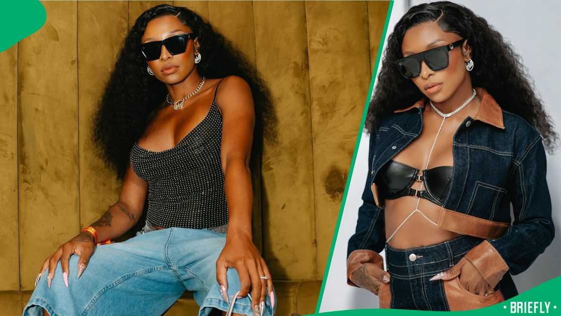 DJ Zinhle interacted with her fans. DJ Zinhle interacted with her fans.