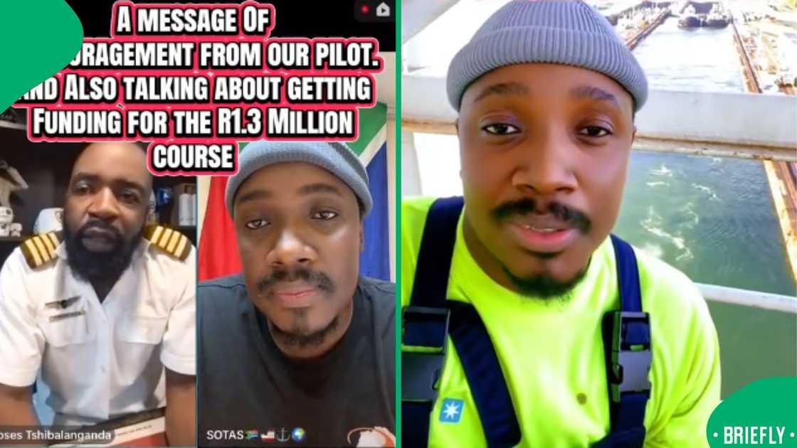 The visual on the right captured the South African Marine Engineer The visual on the right captured the South African Marine Engineer