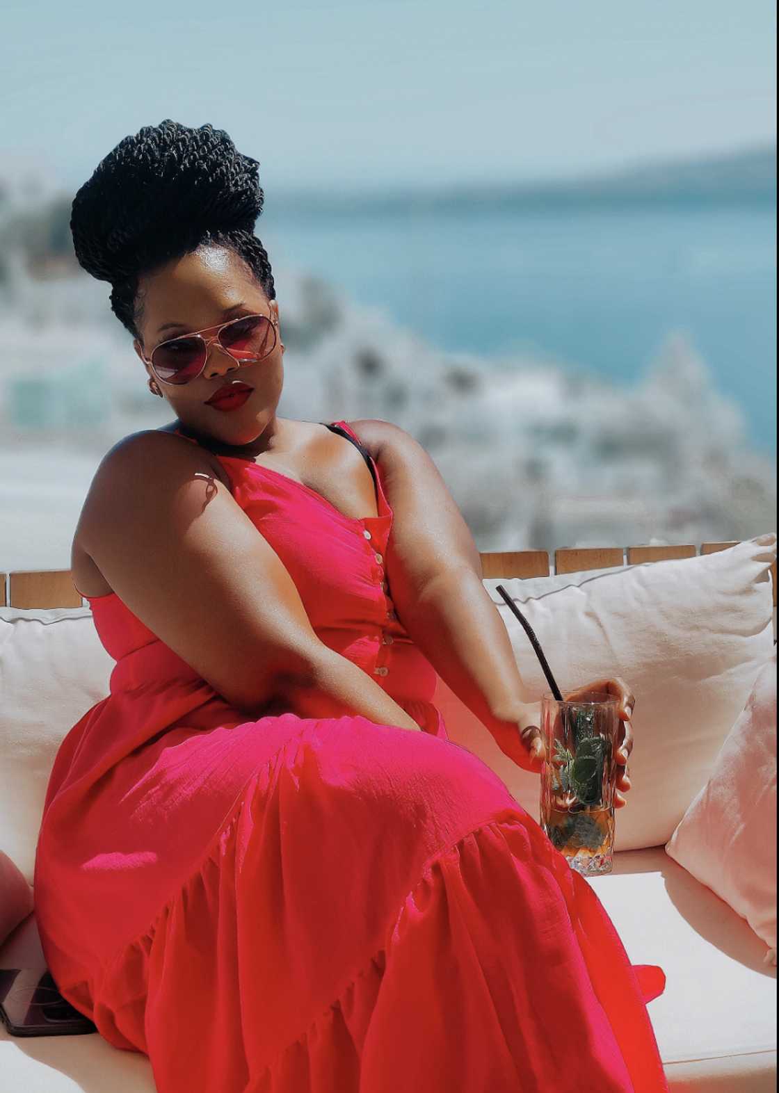 A TikTokker was snapped on holiday A TikTokker was snapped on holiday