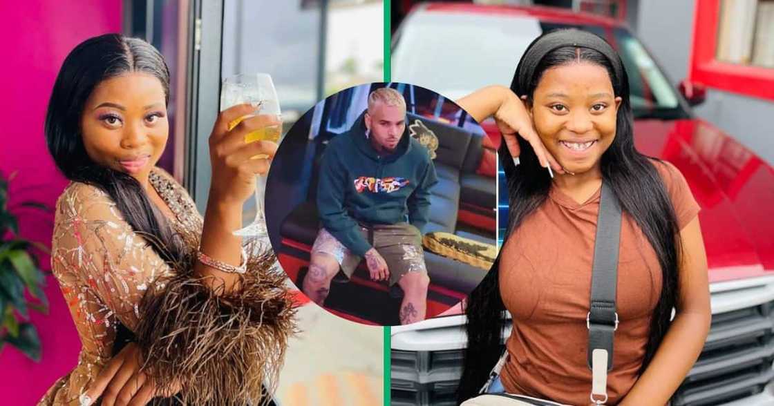 Naledi Aphiwe sang to Chris Brown for Christmas.