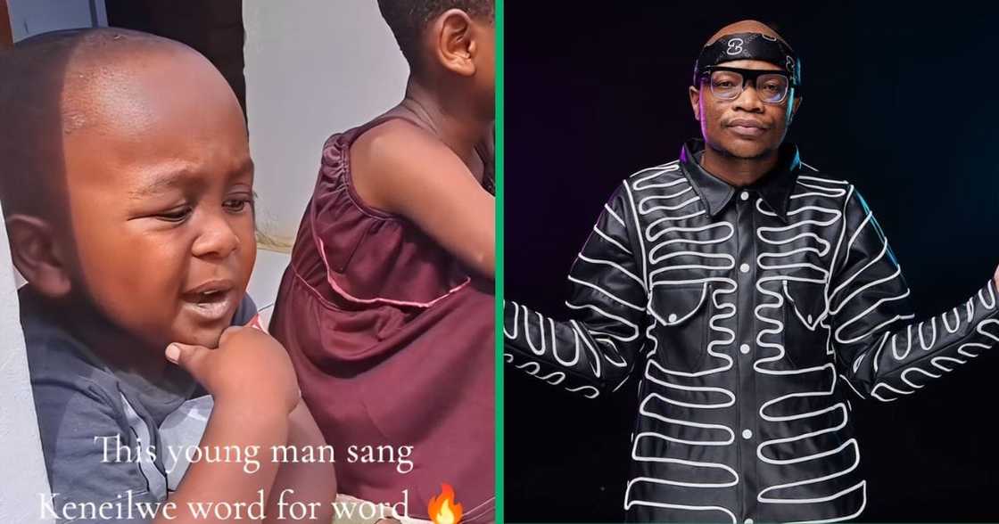 A TikTok video captured a boy stunningly singing Master KG's Keneilwe song. A TikTok video captured a boy stunningly singing Master KG's Keneilwe song.