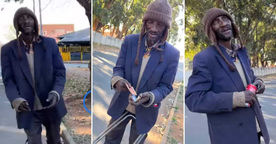 BI Phakathi speaking to a grateful man he helped