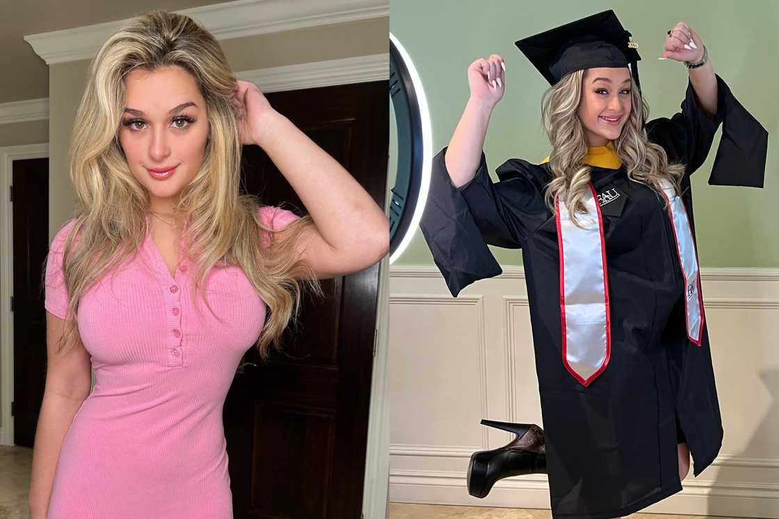 Trinity during graduation Trinity during graduation