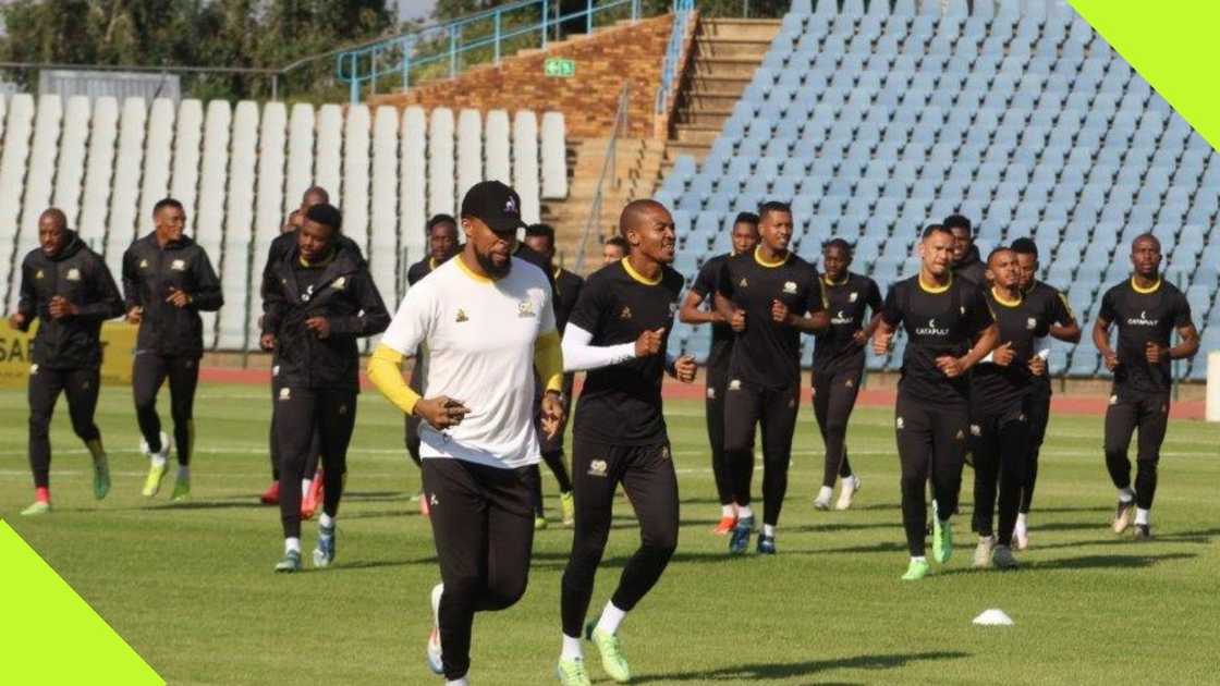 Bafana Bafana prepare to face Uganda. Bafana Bafana prepare to face Uganda.