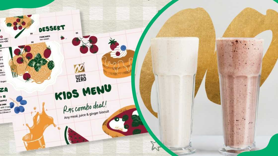 Doppio Zero kids' menu Doppio Zero kids' menu