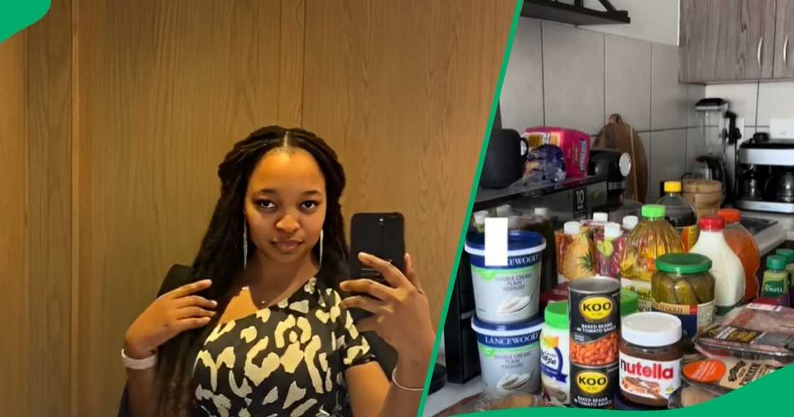 Mzansi stunned by student's groceries Mzansi stunned by student's groceries