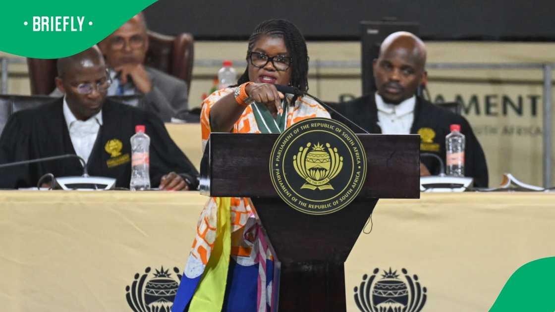 Nobuhle Nkabane rejected claims she was chewing gum in Parliament Nobuhle Nkabane rejected claims she was chewing gum in Parliament