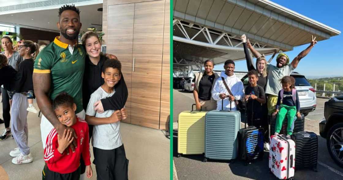 Siya Kolisi's wife, Rachel, delights fans with a series of heartwarming family photos in flannel PJs Siya Kolisi's wife, Rachel, delights fans with a series of heartwarming family photos in flannel PJs