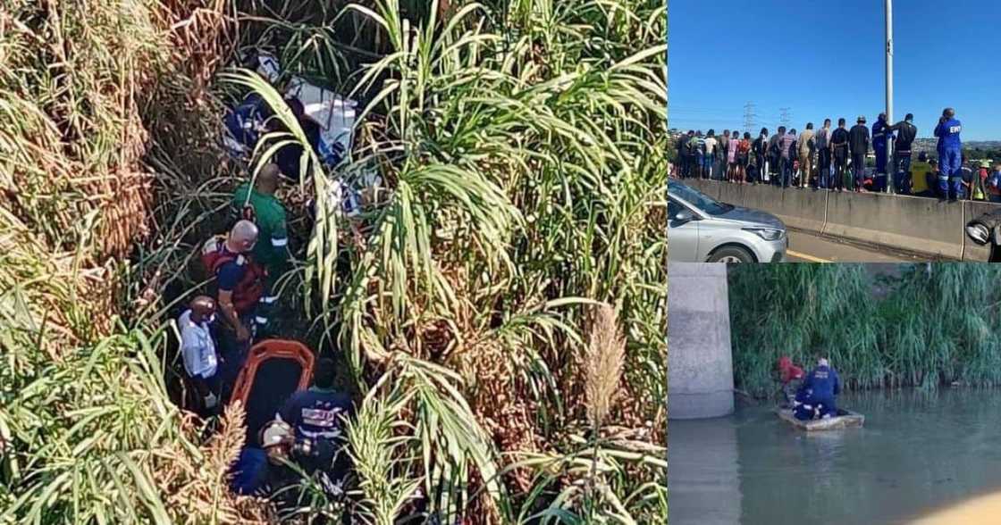 Helicopter crashes on N2 highway in Durban, SA responds Helicopter crashes on N2 highway in Durban, SA responds