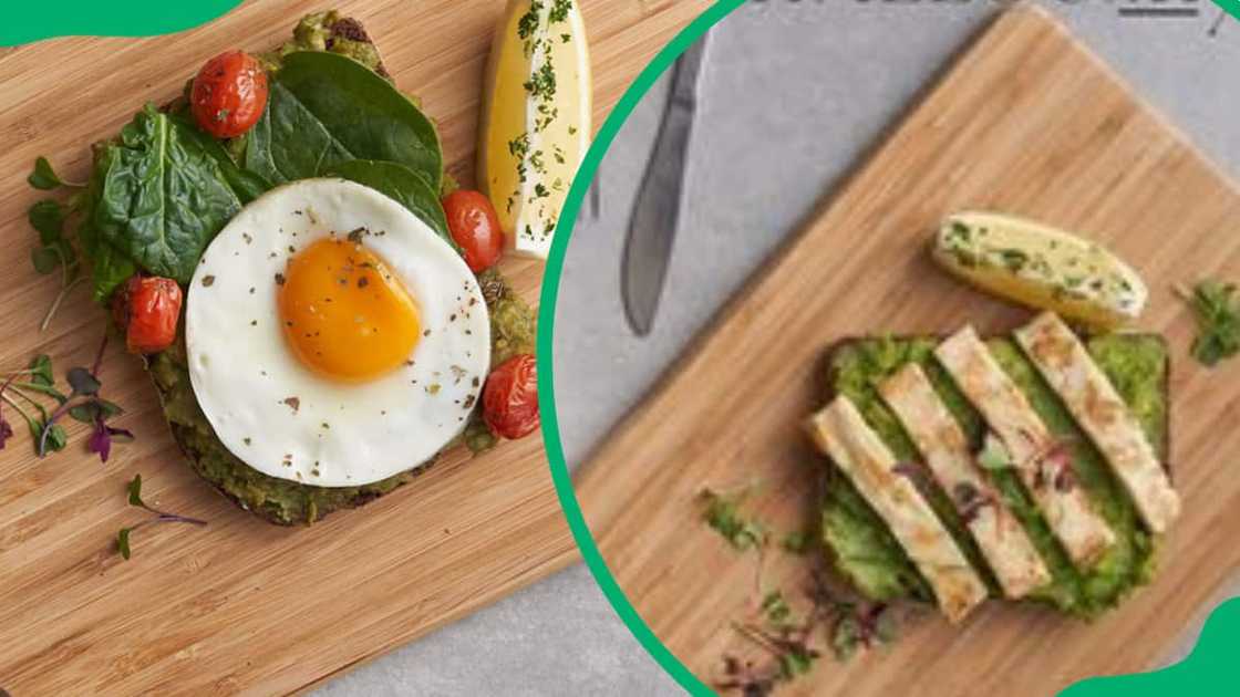 Parrots smashed avocado and fries Parrots smashed avocado and fries