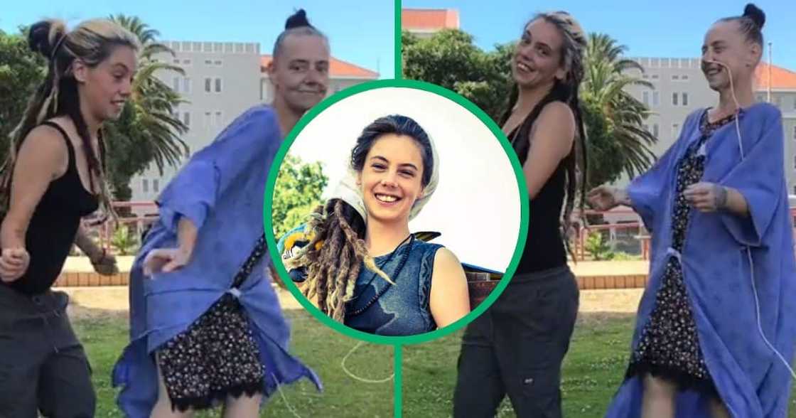 A daughter did a jiggy jiggy dance with her unwell mother during a visit to the hospital. A daughter did a jiggy jiggy dance with her unwell mother during a visit to the hospital.