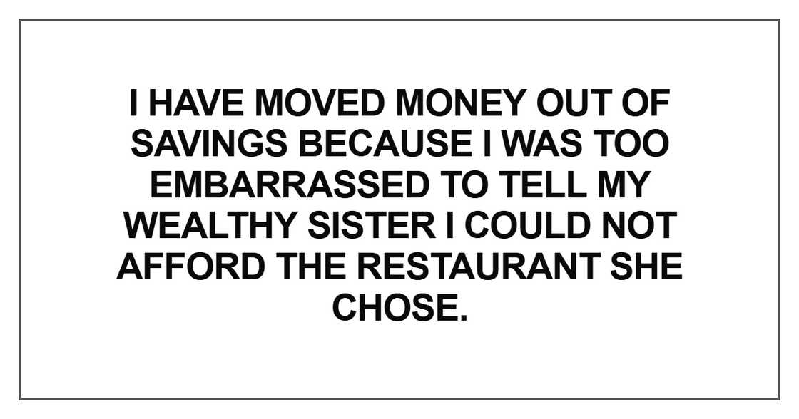 I have moved money out of savings