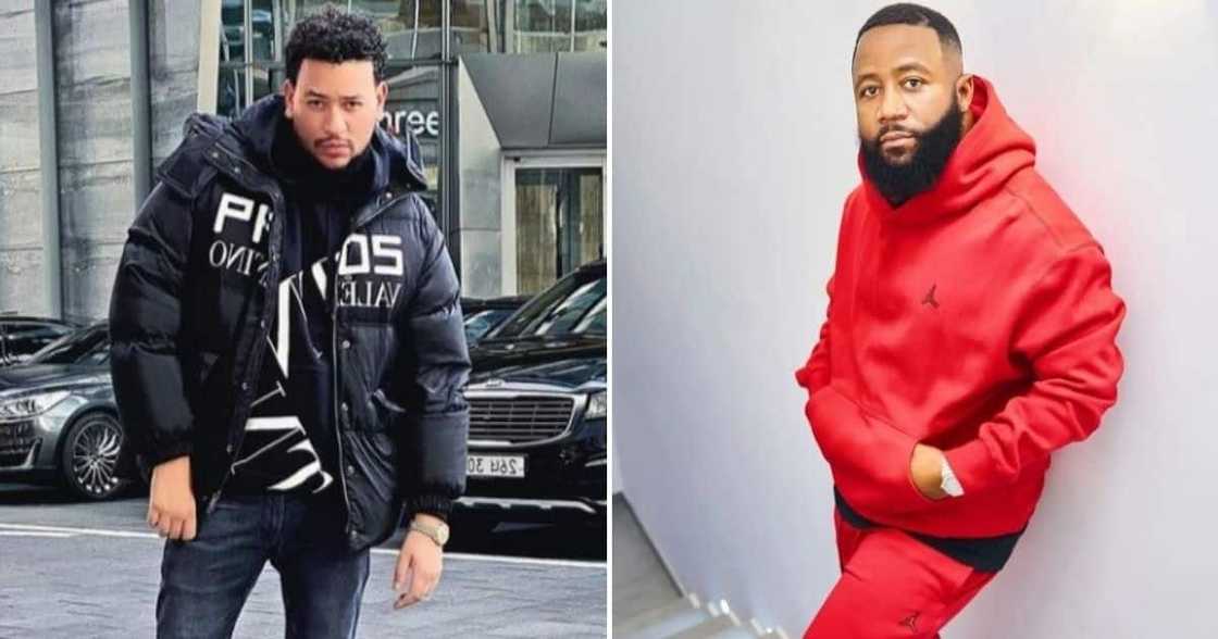 Caasper Nyovest and AKA were seen being friendly at a celebrity soccer match Caasper Nyovest and AKA were seen being friendly at a celebrity soccer match