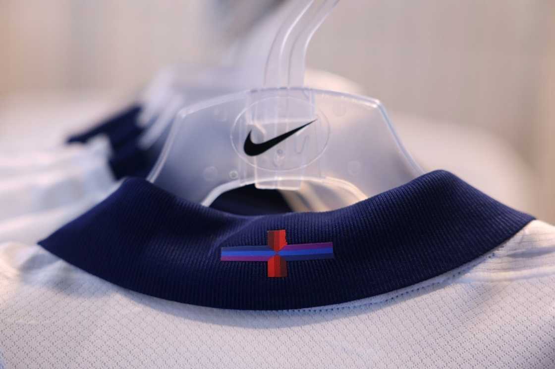 Hot under the collar: Nike's reworking of the English flag has brought criticism Hot under the collar: Nike's reworking of the English flag has brought criticism