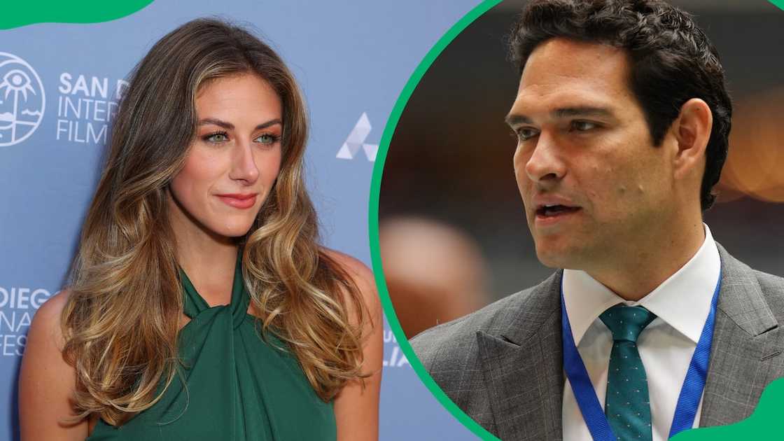 Perry Mattfeld attends the San Diego International Film Festival Night of The Stars Tribute in October 2022 while Mark Sanchez is at Mercedes-Benz Stadium in October 2021. Perry Mattfeld attends the San Diego International Film Festival Night of The Stars Tribute in October 2022 while Mark Sanchez is at Mercedes-Benz Stadium in October 2021.
